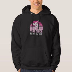 Sudadera Esta chica ama patear chica retro ginga capoeira