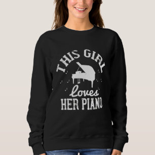 Sudadera Esta Chica ama su piano