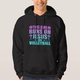Sudadera Esta Chica Corre Con Jesús Y Novelitas De Voleibol