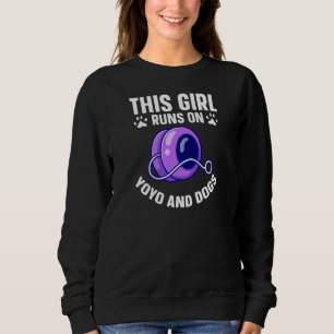 Sudadera Esta chica funciona con perros y YoYo Premium