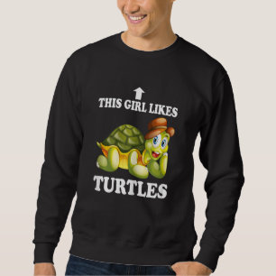 Sudadera Esta Chica Le Gustan Tortugas Tortuga De Agua Dulc