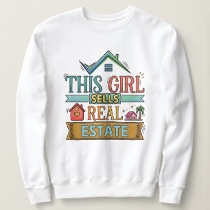 Sudadera Esta Chica Vende Inmuebles Camiseta Divertida de A
