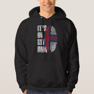 Sudadera Está en la bandera de las Islas Feroe de mi Dna