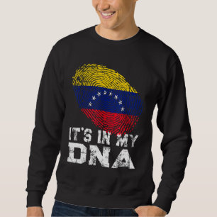 Sudadera Está en la bandera de Venezuela de mi huella digit