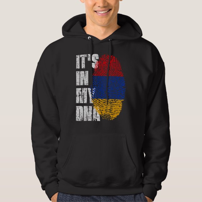 Sudadera Está en mi ADN Armenia Bandera armenia (Anverso)