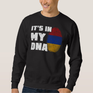 Sudadera Está en mi ADN Armenia Bandera Hombres huellas dig