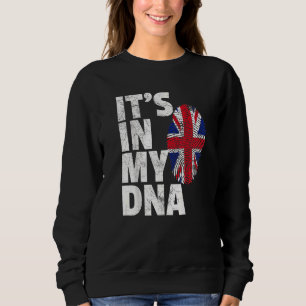 Sudadera ESTÁ EN MI ADN Bandera británica Inglaterra Reino 