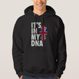 Sudadera Está En Mi Adn Bandera Británica Inglaterra Uk Bre