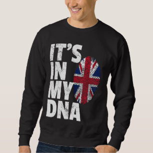 Sudadera ESTÁ EN MI ADN Bandera Británica Reino Unido Unive