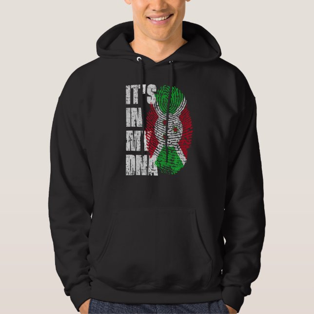 Sudadera Está en mi ADN Bandera burundesa (Anverso)