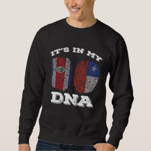 Sudadera Está En Mi Adn Bandera Chilena Y Costa Rica
