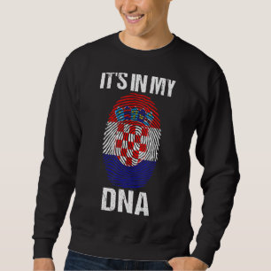 Sudadera Está En Mi Adn Bandera Croata Croacia Para Hombres