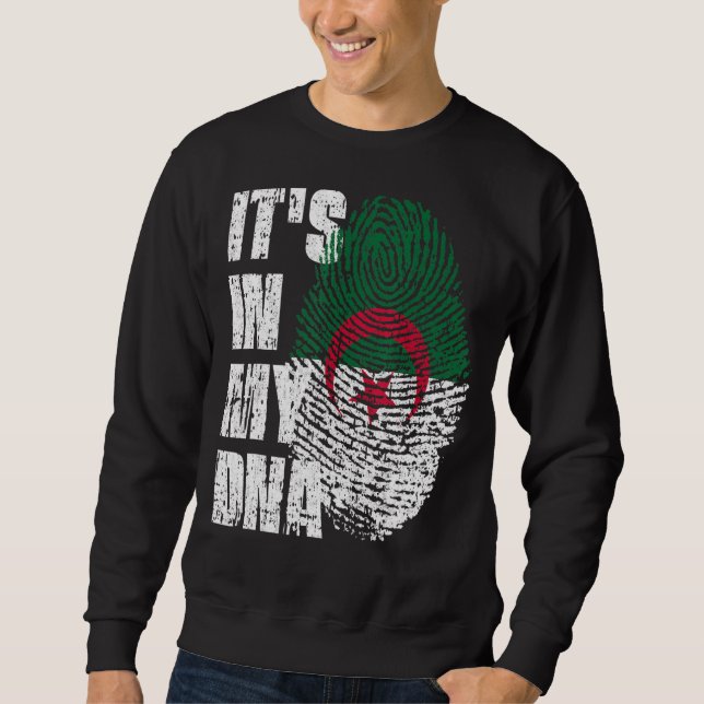 Sudadera Está en mi ADN Bandera de Argelia argelina (Anverso)