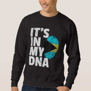 Sudadera Está En Mi Adn Bandera De Bahamas Orgullo Nacional