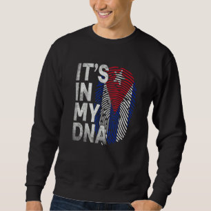 Sudadera Está En Mi Adn Bandera De Cuba Orgullo Cubano Homb