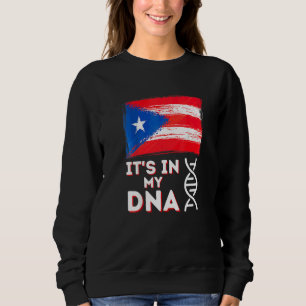 Sudadera Está en mi ADN  Bandera de Puerto Rico Bori puerto