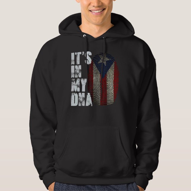 Sudadera Está en mi ADN Bandera de Puerto Rico hombre puert (Anverso)