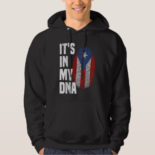 Sudadera ESTÁ EN MI ADN Bandera de Puerto Rico Orgullo Puer