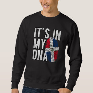 Sudadera está en mi ADN bandera de República Dominicana Hue