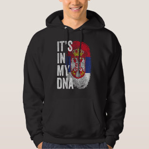 Sudadera Está En Mi Adn Bandera De Serbia Equipo De Fútbol 