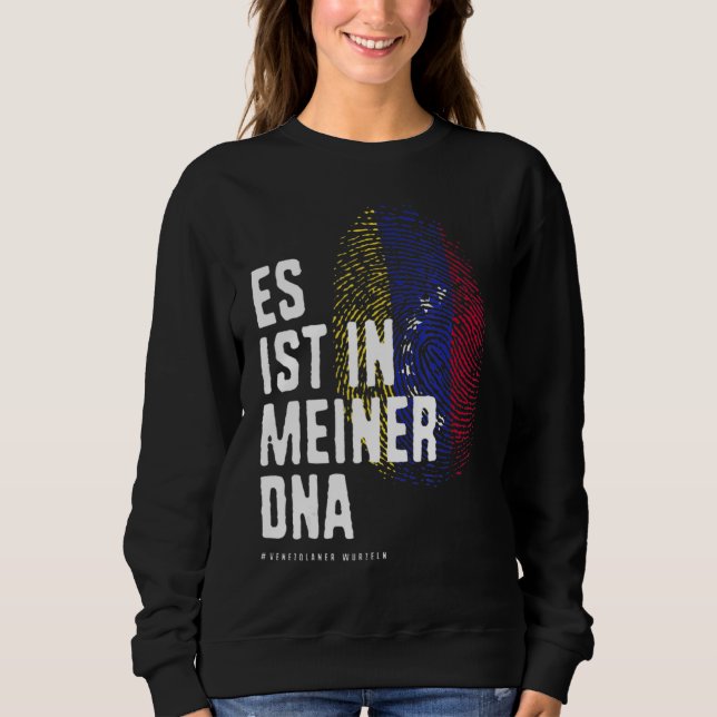 Sudadera Está En Mi Adn Bandera De Venezuela Venezolana (Anverso)