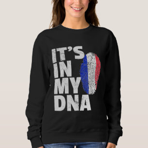 Sudadera Está En Mi Adn Bandera Francesa Orgullo Nacional C