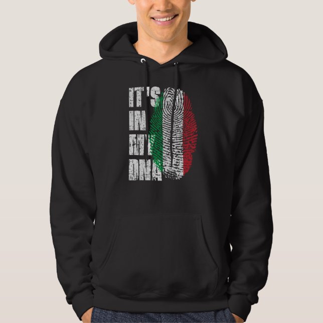 Sudadera Está en mi ADN Bandera italiana (Anverso)