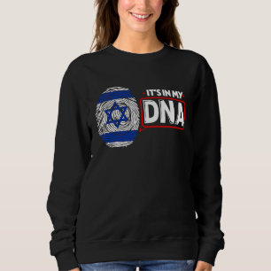 Sudadera Está En Mi ADN Bandera Nacional Israelí Patriótico