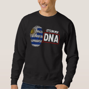 Sudadera Está En Mi ADN Bandera Nacional Patriótico Uruguay