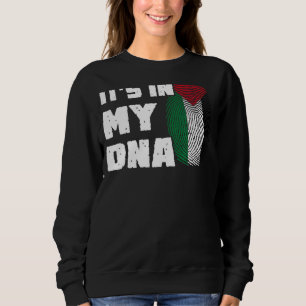 Sudadera Está en mi ADN Bandera Palestina huellas digitales