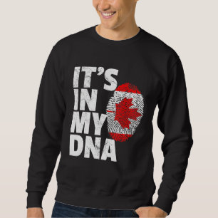 Sudadera Está En Mi Adn Canadá Bandera Orgullo Nacional