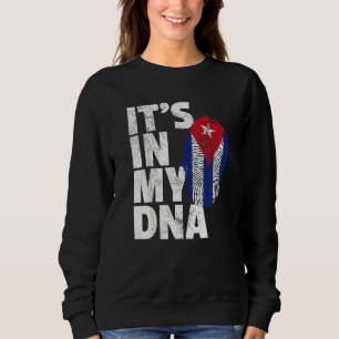 Sudadera Está En Mi Adn Cuba Bandera Orgullo Cubano Hombres