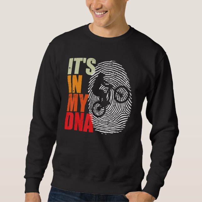 Sudadera Está En Mi ADN De Bicicleta De Montaña (Anverso)