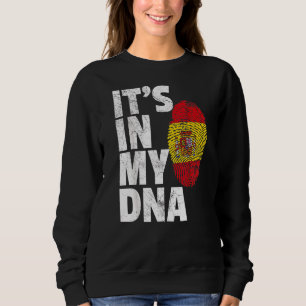 Sudadera Está en mi ADN España Bandera Orgullo Nacional R