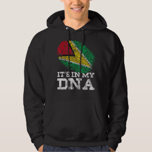 Sudadera Está en mi ADN Guyana los genes de la bandera del 