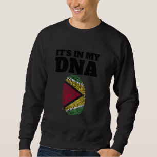 Sudadera Está en mi ADN Guyana Rota Huella digital Orgullos