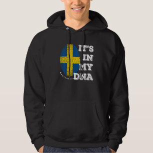 Sudadera ESTÁ EN MI ADN Hombres Bandera de Suecia Dulces Sw