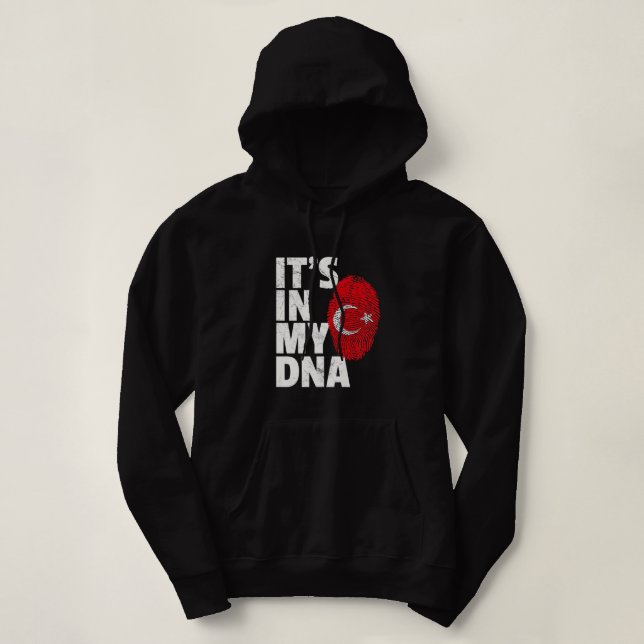 Sudadera ESTÁ EN MI ADN La bandera turca de Turquía Cristo  (Diseño del anverso)