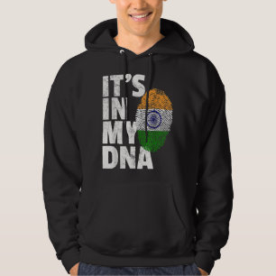 Sudadera ESTÁ EN MI ADN Novedad Hombres Indios Bandera Indi