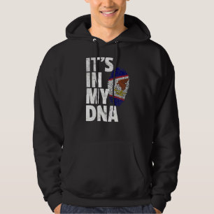 Sudadera Está en mi ADN Samoa Americana Bandera samoana