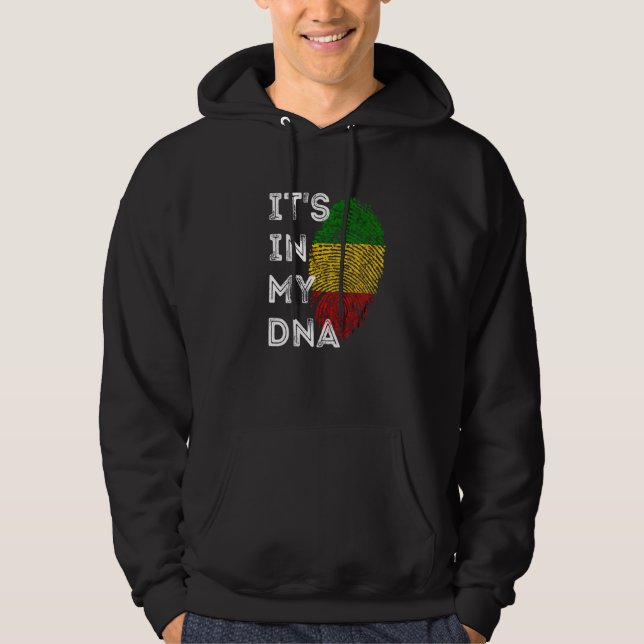 Sudadera Está en mi baile rasta reggae raíz el orgullo jama (Anverso)