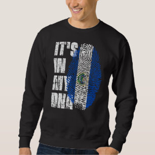Sudadera Está en mi bandera de Adn El Salvador salvadoreño