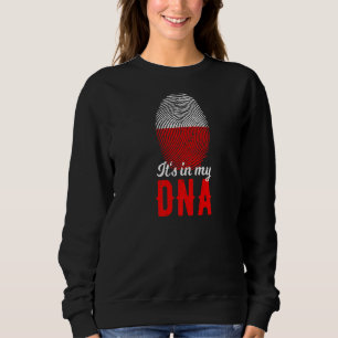 Sudadera Está en mi bandera de Adn huellas digitales Retro