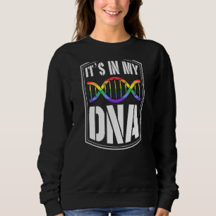 Sudadera Está en mi Dna Lgbtq Bandera del Orgullo Gay Cita 