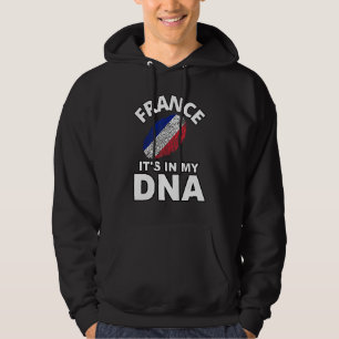 Sudadera Está en mi huella dactilar de ADN Francia País Fra