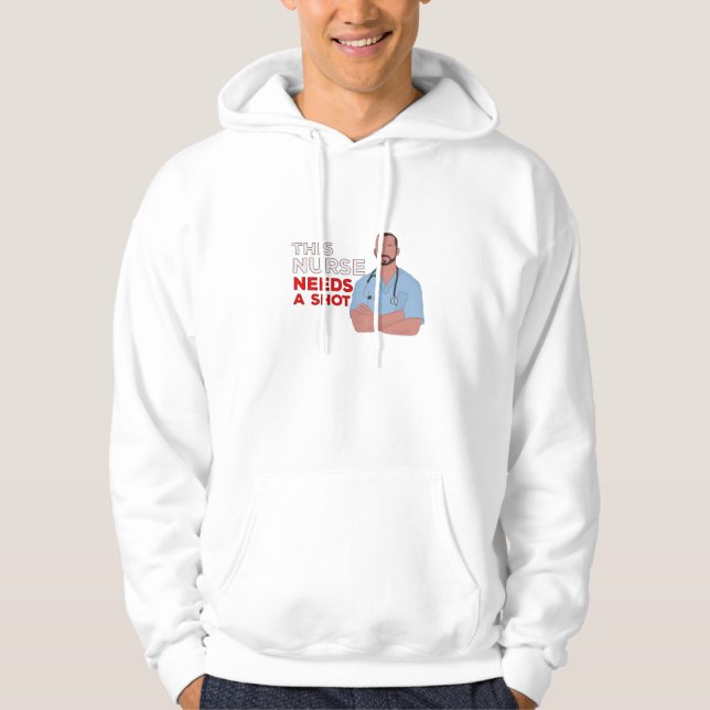 Sudadera Esta Enfermera Necesita Un Disparo (Anverso)