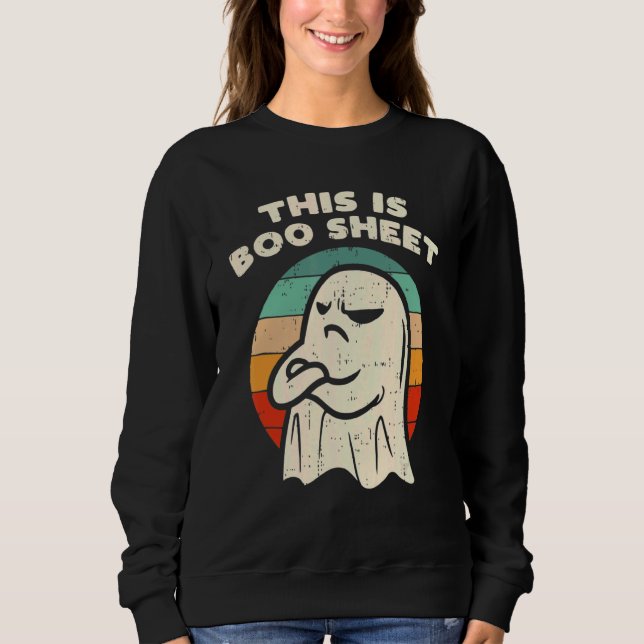 Sudadera ESTA ES BOO SHEET Ghost Retro Halloween (Anverso)