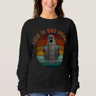 Sudadera Esta Es Hoja De Boo Vintage Fantasma