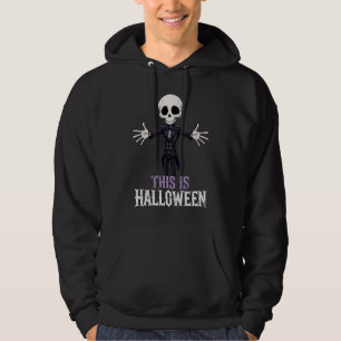 Sudadera Esta es la camiseta de esqueleto de Halloween