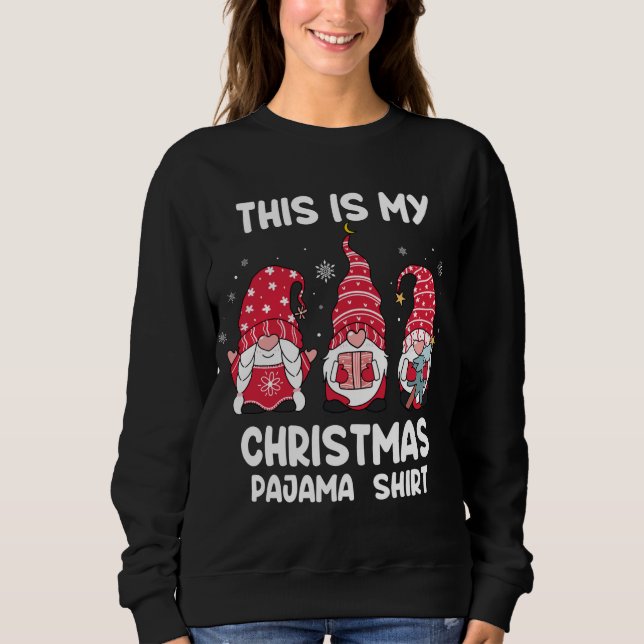 Sudadera Esta es la camiseta de pajama de mis navidades Xma (Anverso)